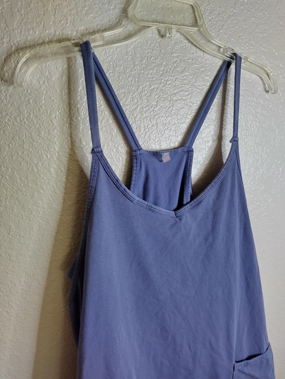 Free People Movement Hot Shot Mini Dress Indigo Blue Sz L - Picture 3 of 8